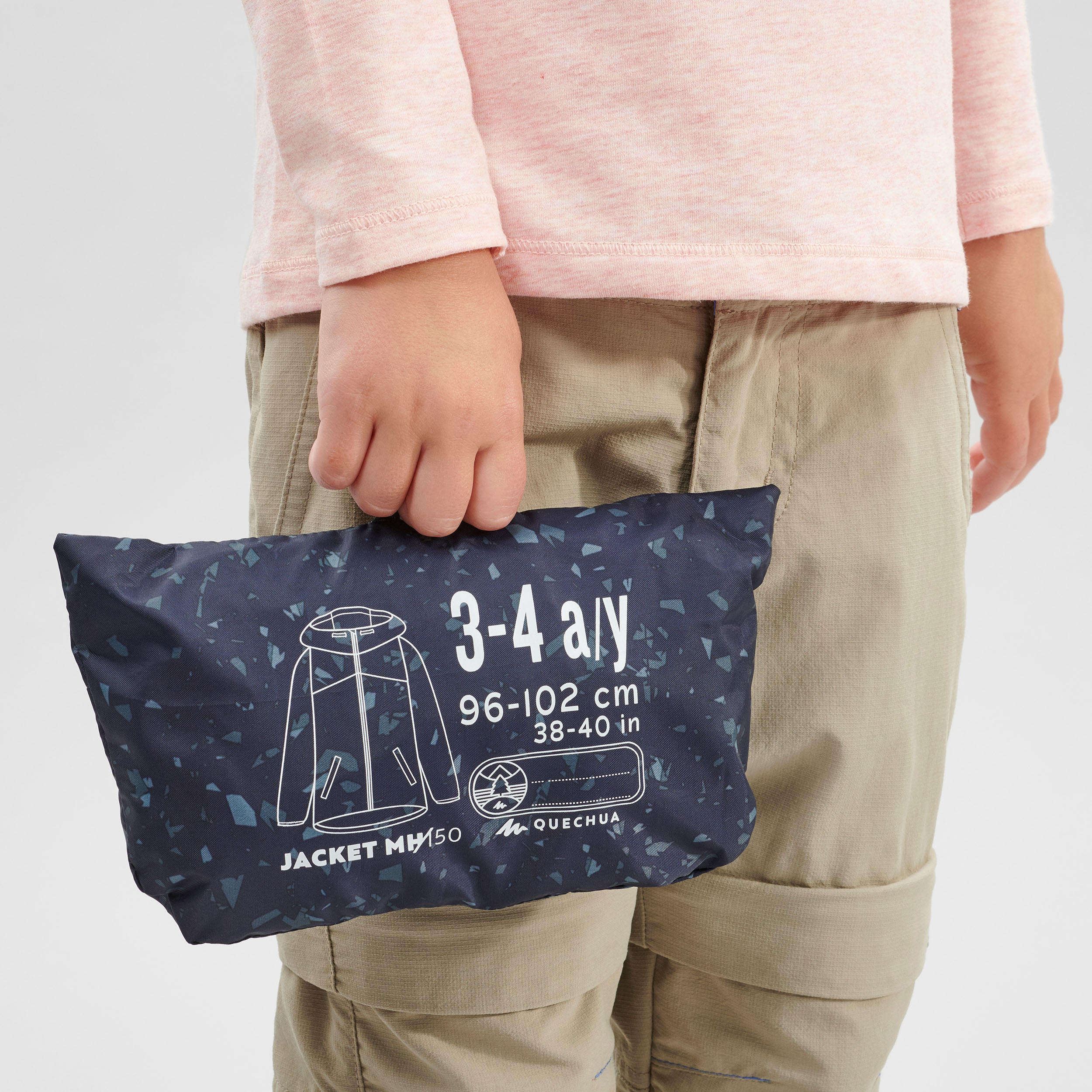 Kids’ Waterproof Hiking Jacket - MH 100 - QUECHUA