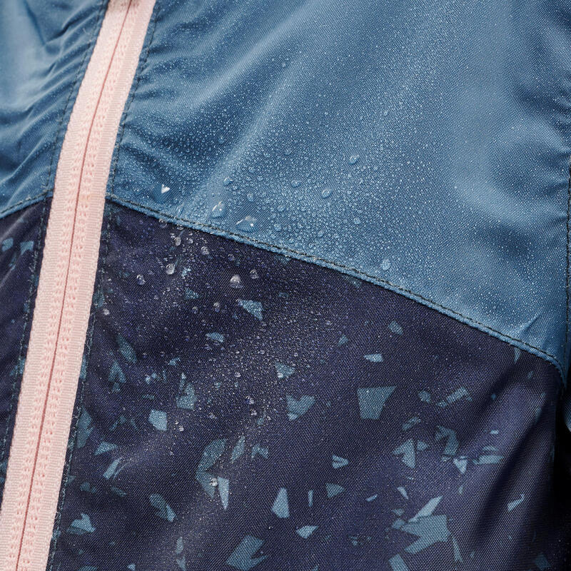 Gyerek kabát túrázáshoz MH150, vízhatlan, 2-6 éveseknek, szürke