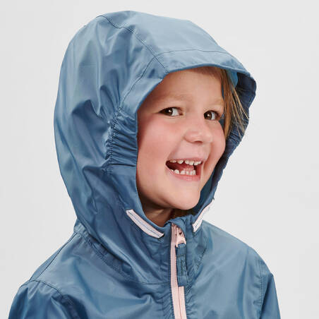 Kids’ Waterproof Hiking Jacket - MH100 Zip - Aged 2-6