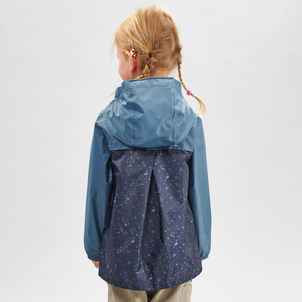 Chamarra de senderismo impermeable azul niños de 2 a 6 años MH100