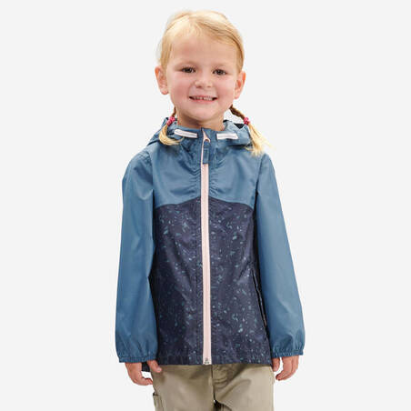 Kids’ Waterproof Hiking Jacket - MH100 Zip - Aged 2-6