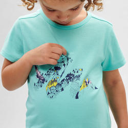 T-shirt de randonnée - MH100 KID turquoise - enfant 2-6 ANS