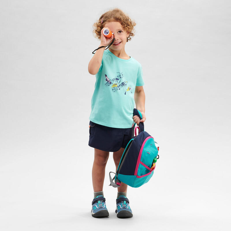 Wandelshirt voor kinderen MH100 turquoise 2 tot 6 jaar