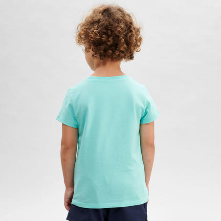 T-shirt de randonnée - MH100 KID turquoise - enfant 2-6 ANS