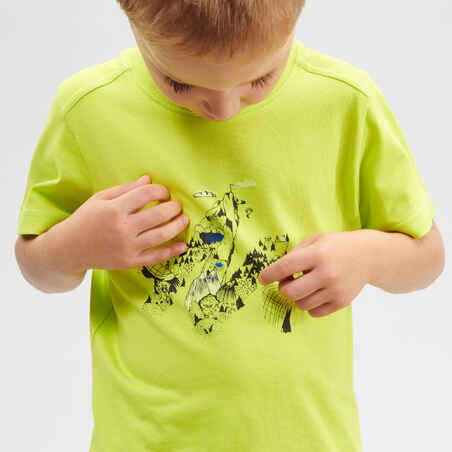 Kids' Hiking T-Shirt - MH100 Green