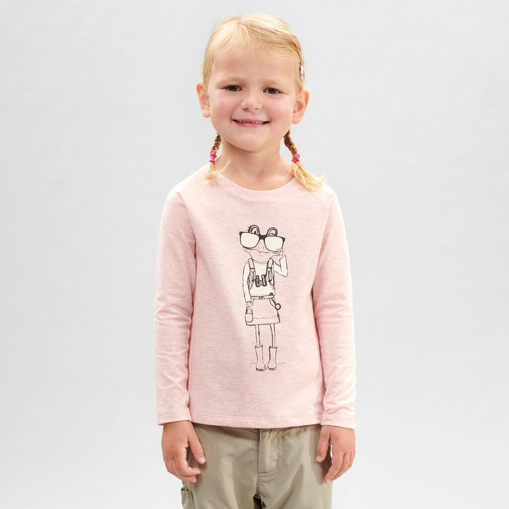 Child's Anti-UV Long-Sleeved Top - 2-6 Years - Pink