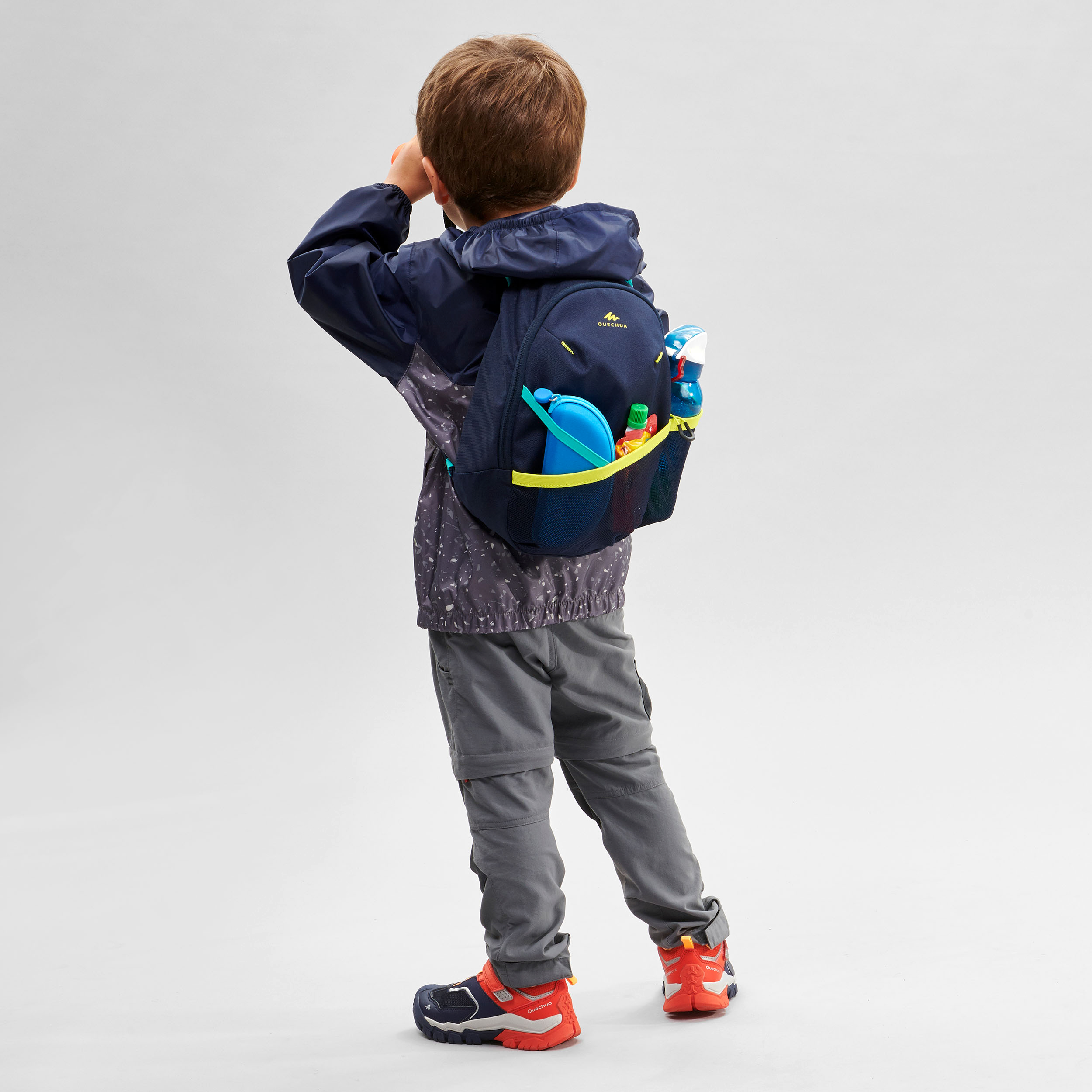 Sac à dos enfant bleu mon petit coeur brodé