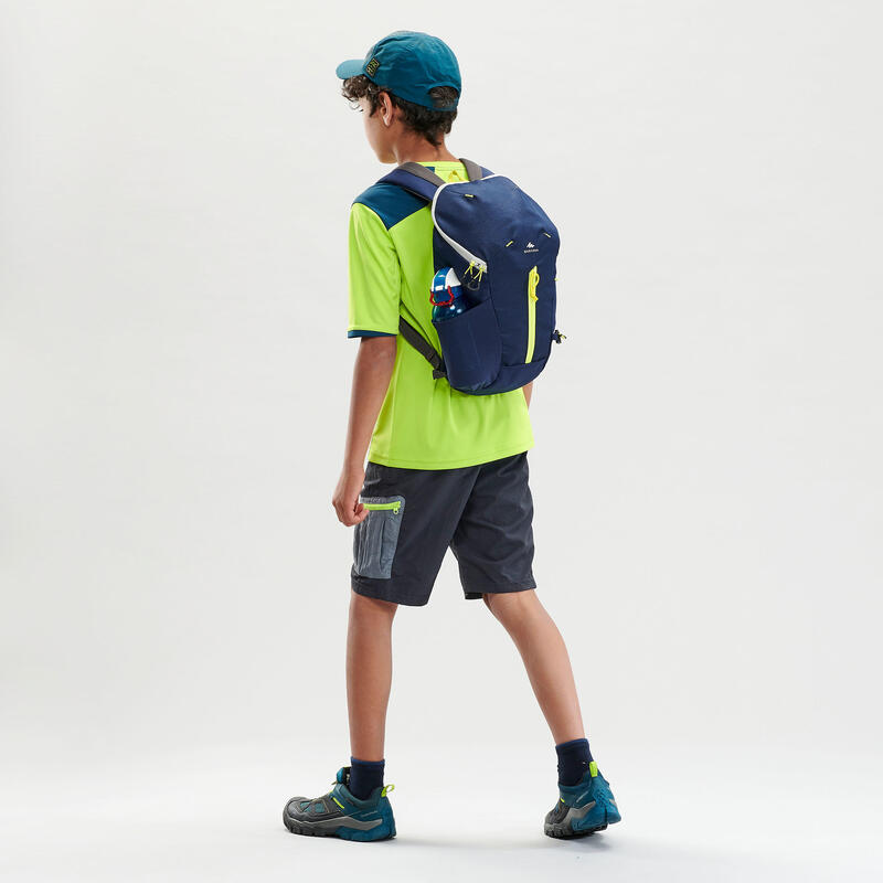 Wandelrugzak voor kinderen MH100 10 L blauw/geel 7-15 jaar