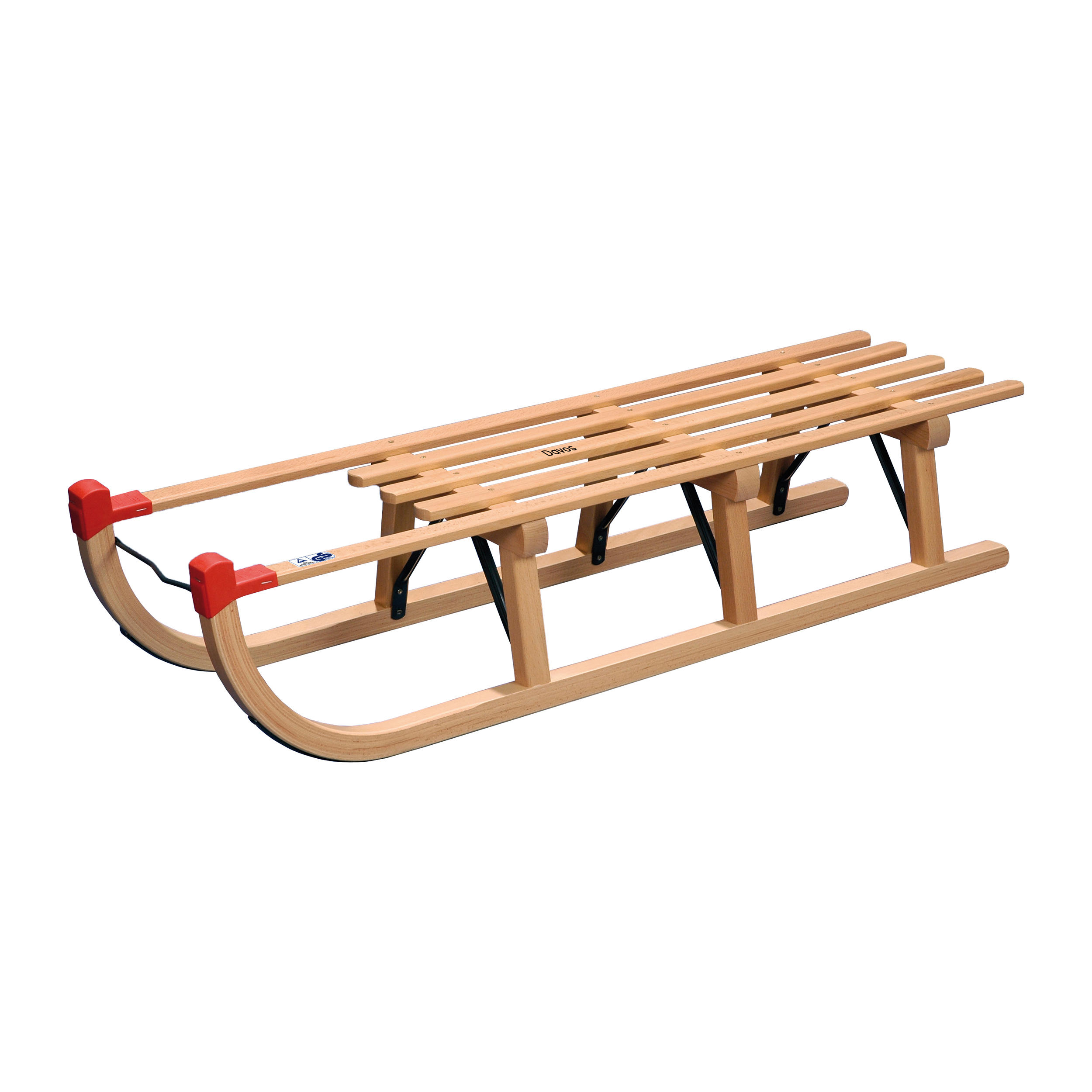 Klassieke houten slee Davos 120 cm 4/7