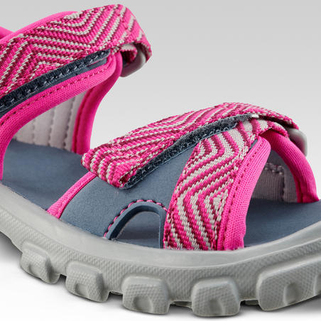 Plavo-ružičaste dečje sandale za planinarenje MH100 (veličina od 7 do 12,5)