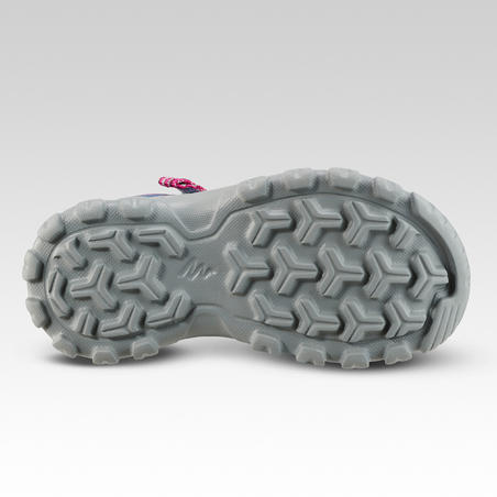 Plavo-ružičaste dečje sandale za planinarenje MH100 (veličina od 7 do 12,5)