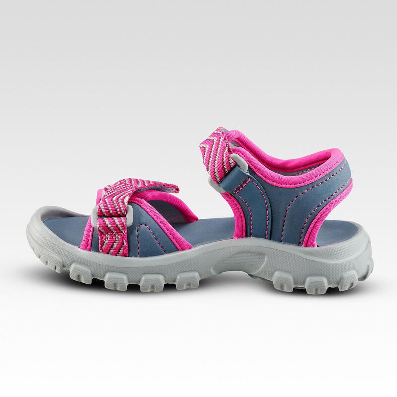 Wandelsandalen voor kinderen MH100 maat 24 tot 31 blauw/roze