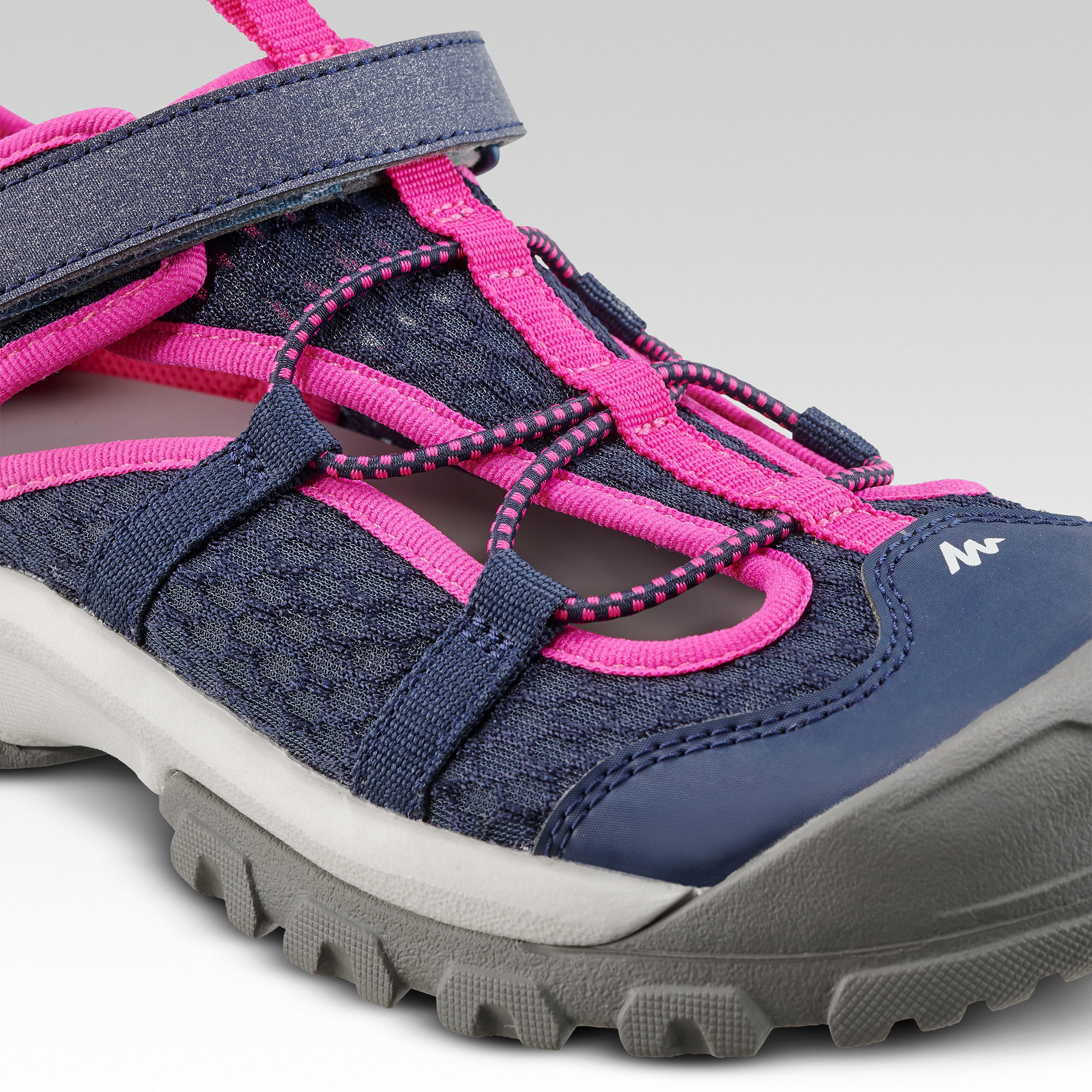Children's hiking sandals MH150 TW blue pink - JR size 10 TO 6 6/6