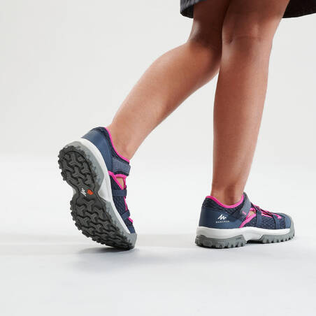 Sandal Hiking Anak Perempuan MH150 - Biru Ungu