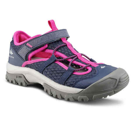 Modri in rožnati otroški čevlji za gorsko pohodništvo MH150