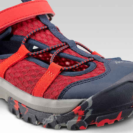 Kids’ Hiking Sandals MH150 TW - Jr size 10 TO Adult size 6 - Red