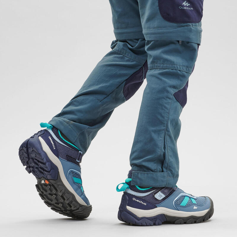 Dívčí turistické boty Crossrock na suchý zip modré