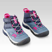 حذاء مشي مقاوم للماء - مقاس 10 للأطفال إلى مقاس 2 للكبار - CROSSROCK MID أزرق