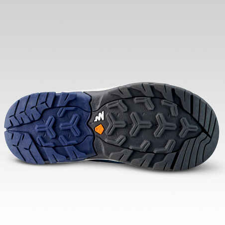 Παιδικά αδιάβροχα παπούτσια πεζοπορίας - CROSSROCK MID Μεγέθη 27,5-34,5 - Μπλε
