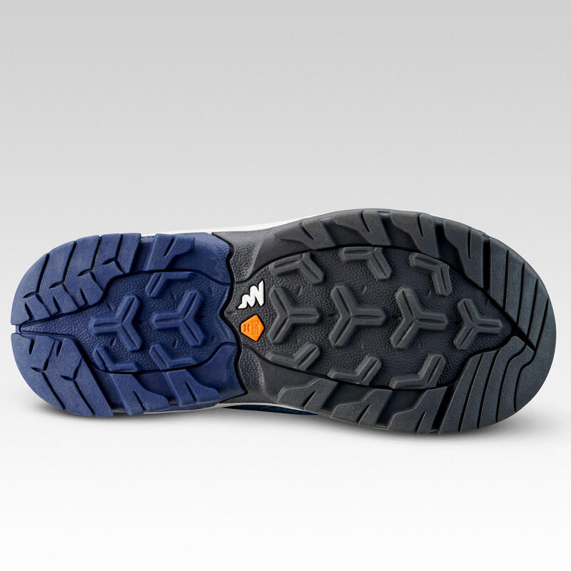 Waterdichte halfhoge wandelschoenen voor kinderen Crossrock blauw 28 tot 34