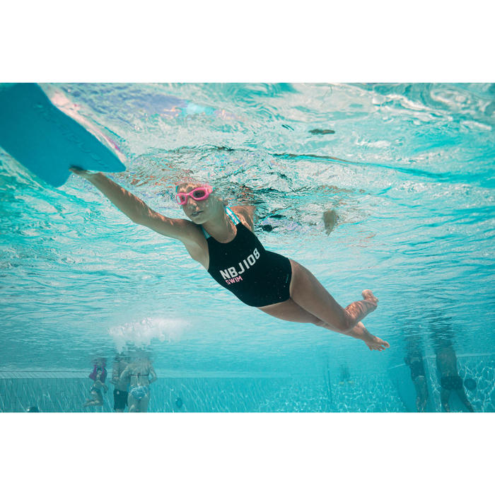 Maillot de bain de natation fille une pièce vega NBJI noir ...