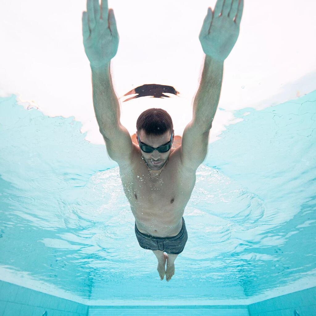 Lunettes de natation Taille L - Soft vert teintées turquoise