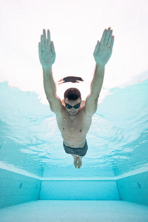Lunettes De Natation Verres Fumés Taille L SOFT Noir Bleu