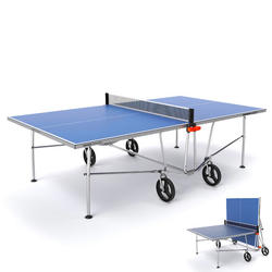 IFOYO Tavolo da ping pong pieghevole e portatile 4 pezzi 1,8 m misura media colore: blu adulti e bambini per interni 
