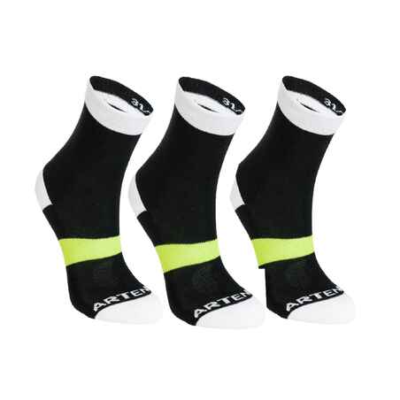 CHAUSSETTES ENFANT  RS 160 X3 NOIR BLANC