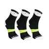 Detské športové ponožky RS 160 vysoké bielo-žlto-čierne 3 páry