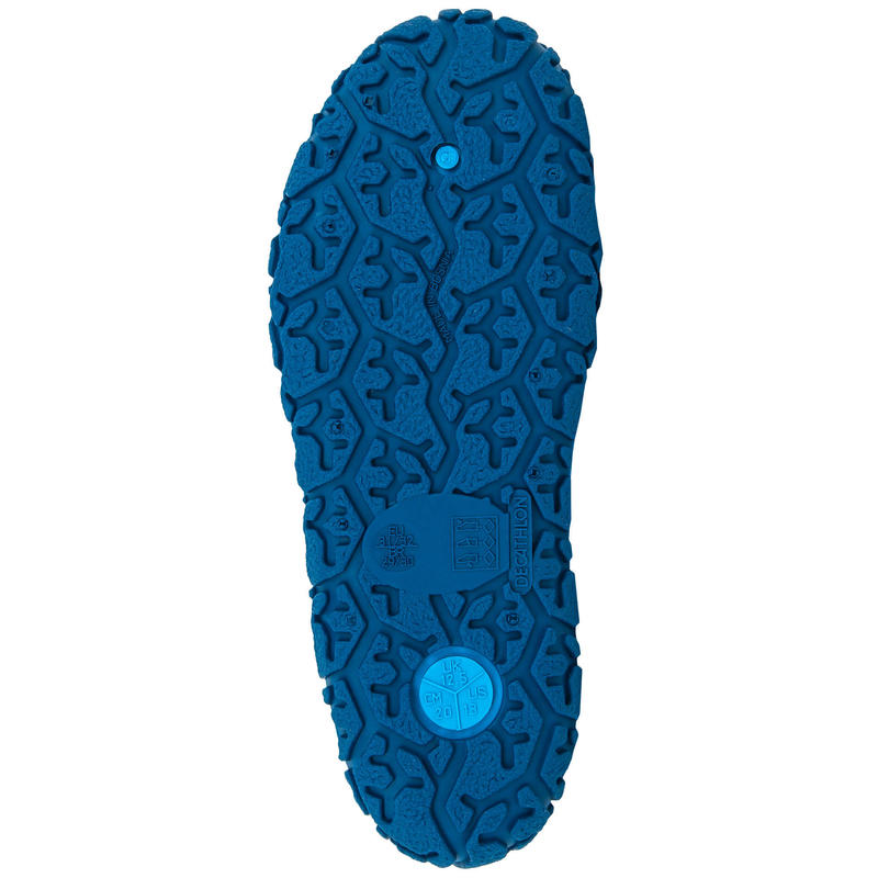 Chaussons De Piscine Garcon Aquadots 100 Bleu Nabaiji