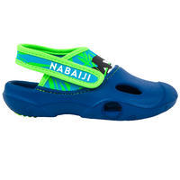 Chaussure Sabot Piscine bébé CLOG 500 Panda Bleu