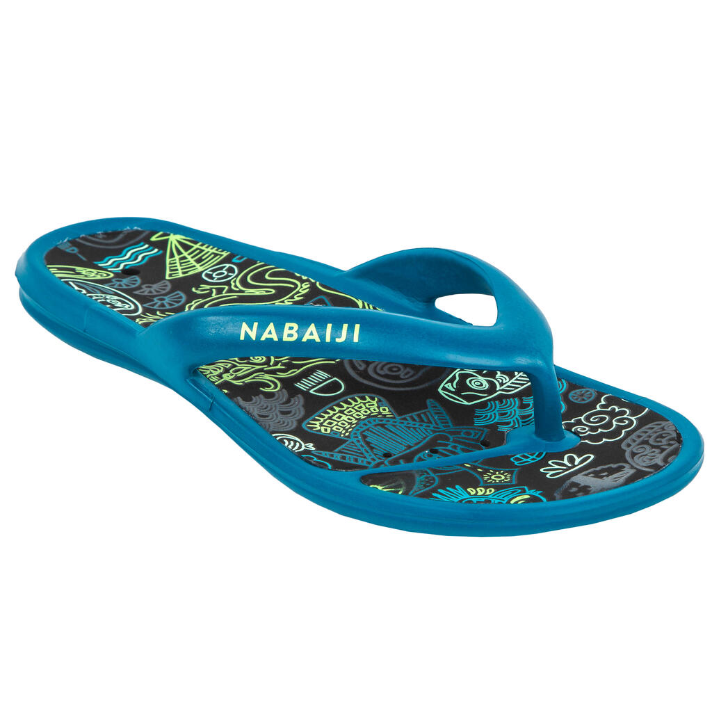 Tongs de Piscine Enfants - Tonga 500 Print - Citym Bleu