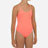 Dievčenské plavky Hiloe 100 jednodielne oranžové