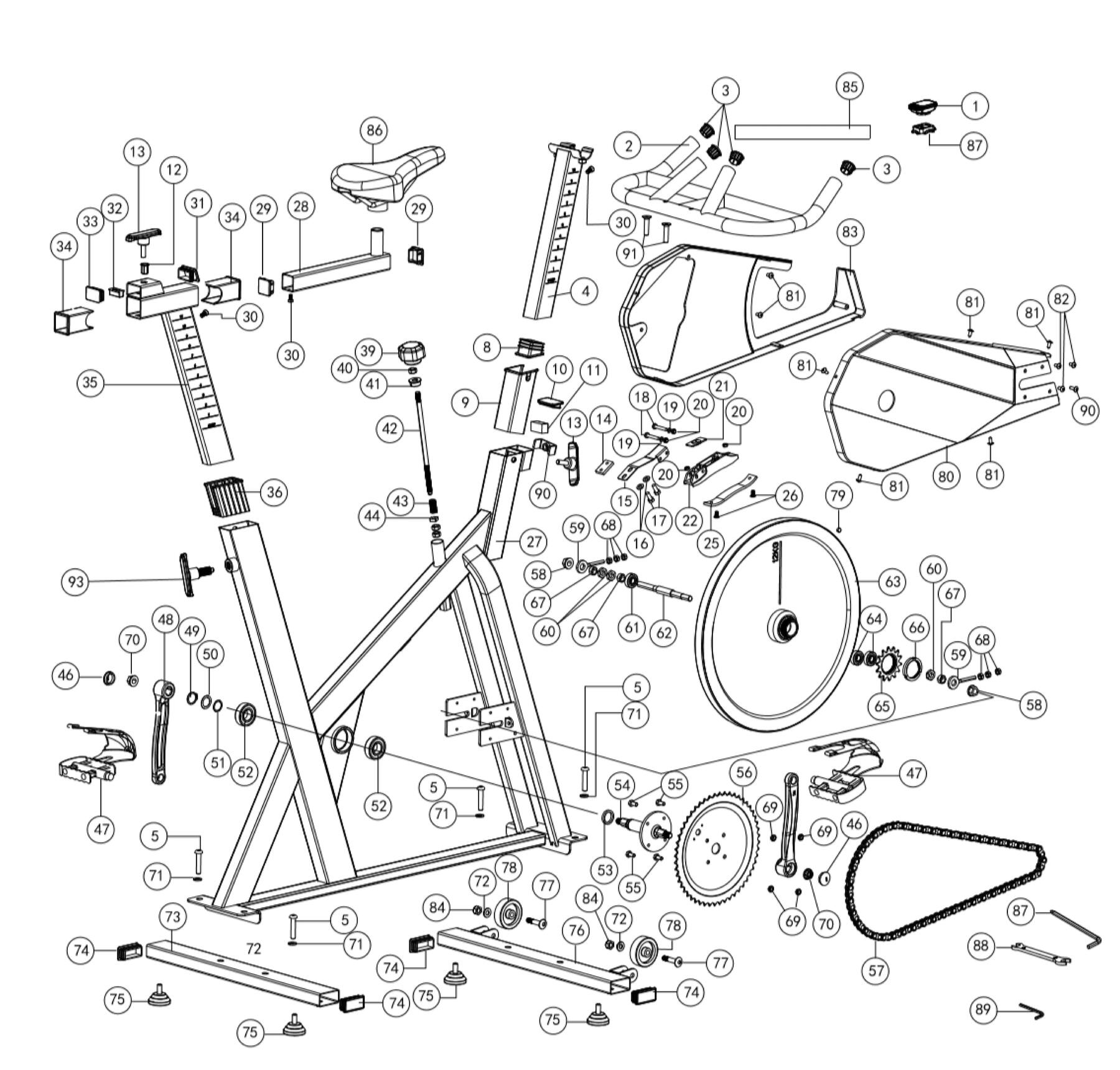INDOOR BIKE DOMYOS BIKING 100
