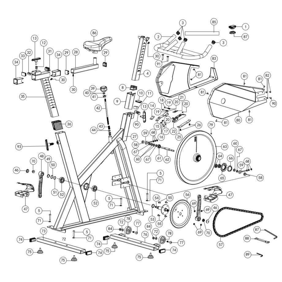 Plan éclaté Biking100 Plan éclaté Biking100
