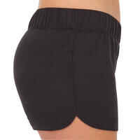 GIRL'S SURF SWIMSHORTS KINA 100 BLACK