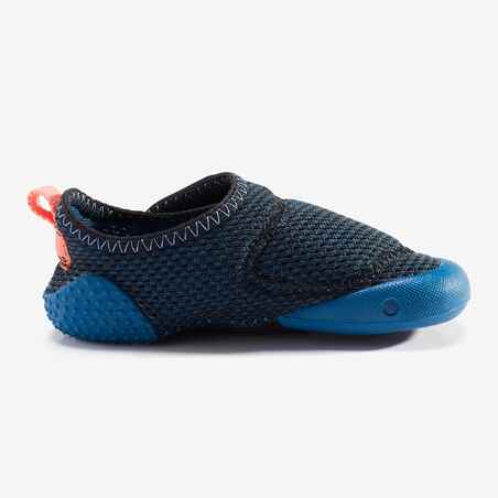 Zapatos para gimnasia infantil antideslizantes para Bebés Domyos 500 azul/negro