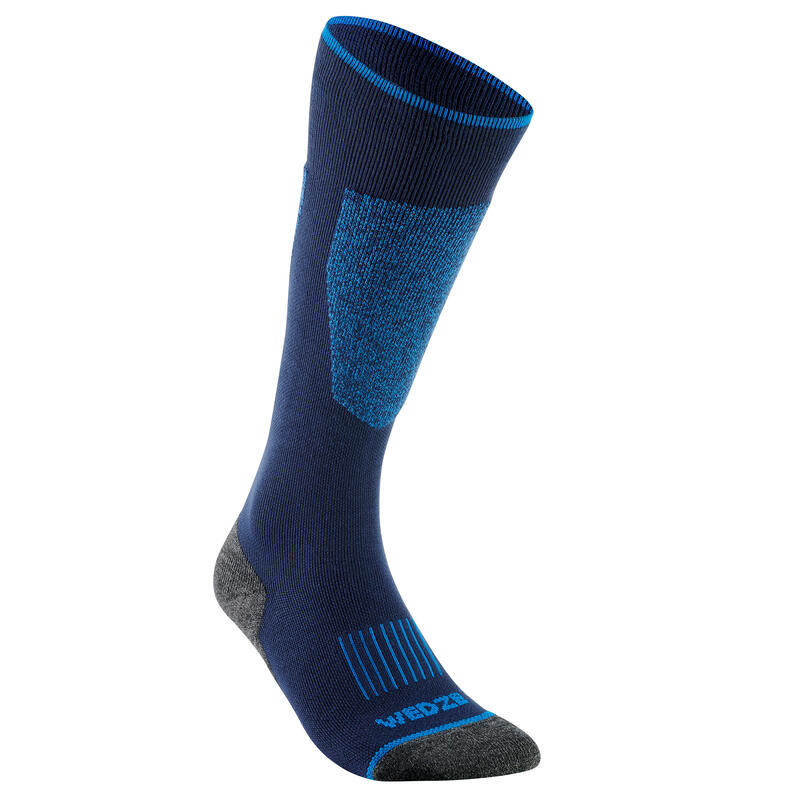 CHAUSSETTES DE SKI ADULTE - 100 - BLEU MARINE