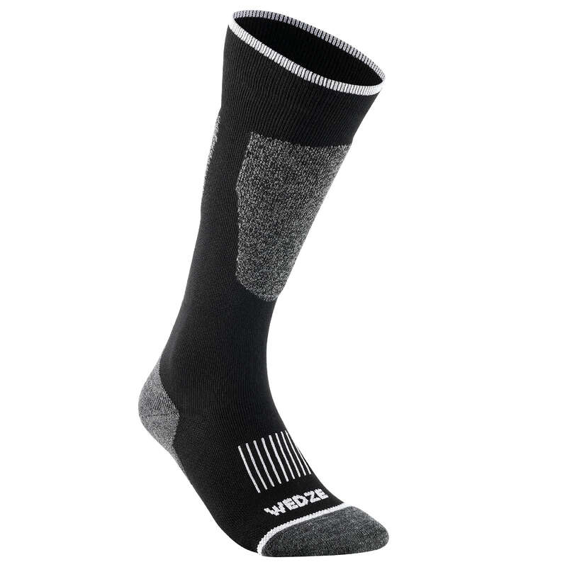 ADULTS SKI SOCKS Ski Wear - Ski Socks 100 - Black WEDZE - Ski Wear