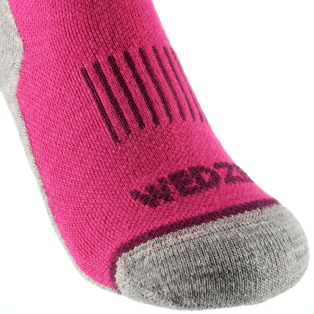 CHILDREN'S SKI SOCKS 100 - GREY