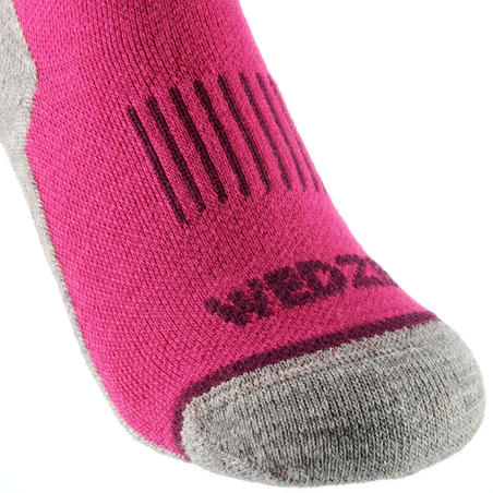 Kids' Ski Socks - SKI 100 Pink