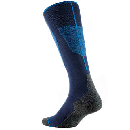 Calcetines térmicos de esquí y nieve Adulto Wedze Ski 100 azul