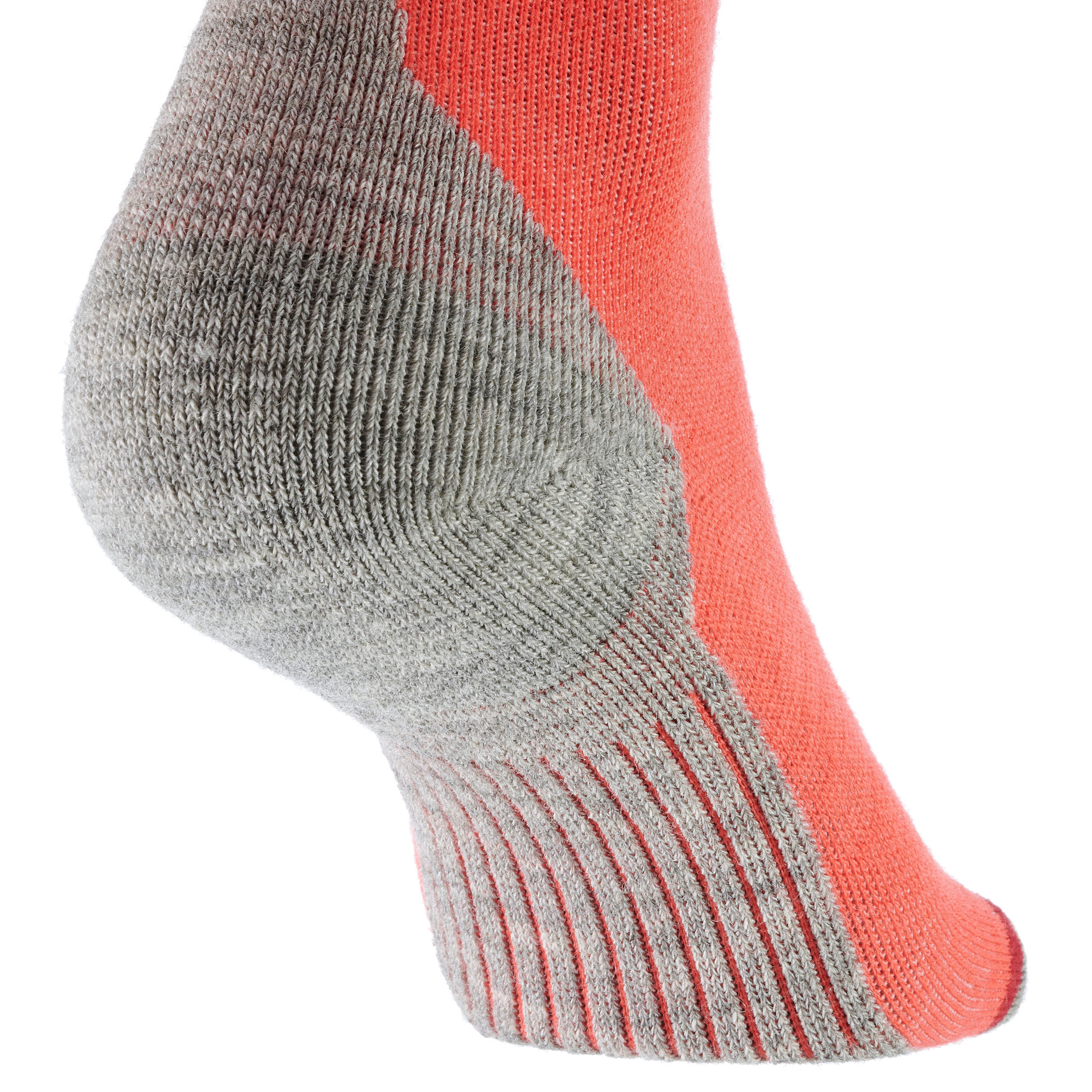 Adult Ski Socks 100 - Coral - Decathlon