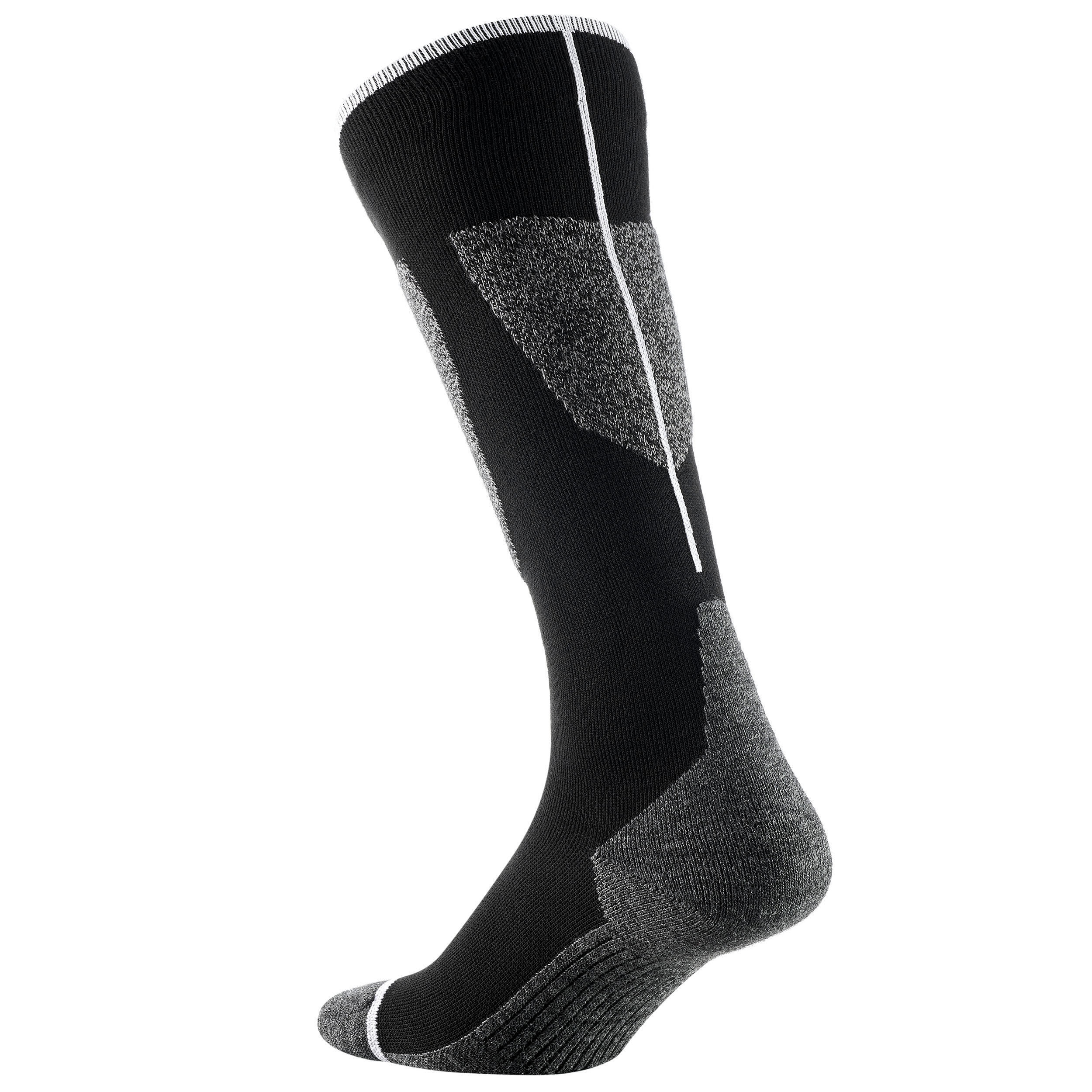 CHAUSSETTES DE SKI ADULTE - 100 - NOIRE 3/8