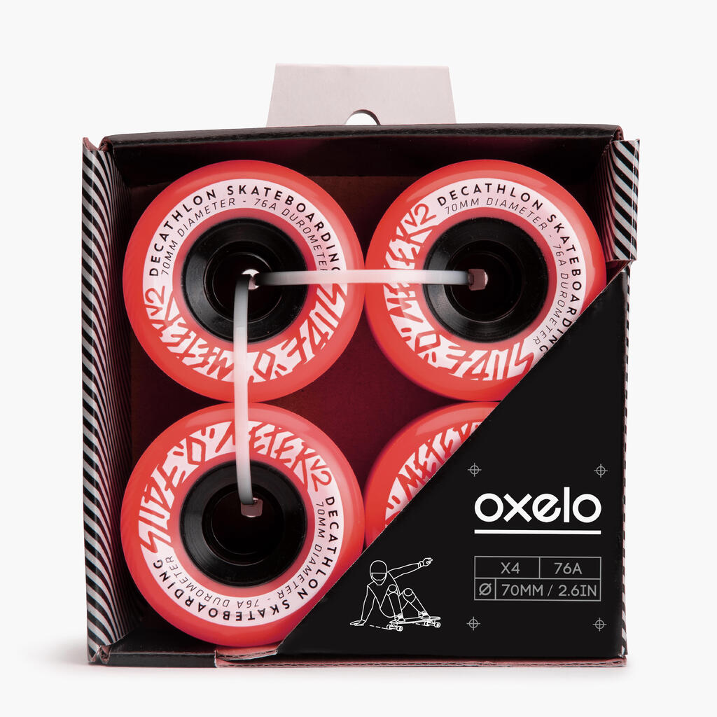 Kolesa za longboard (70 mm, 76A, 4 kosi)