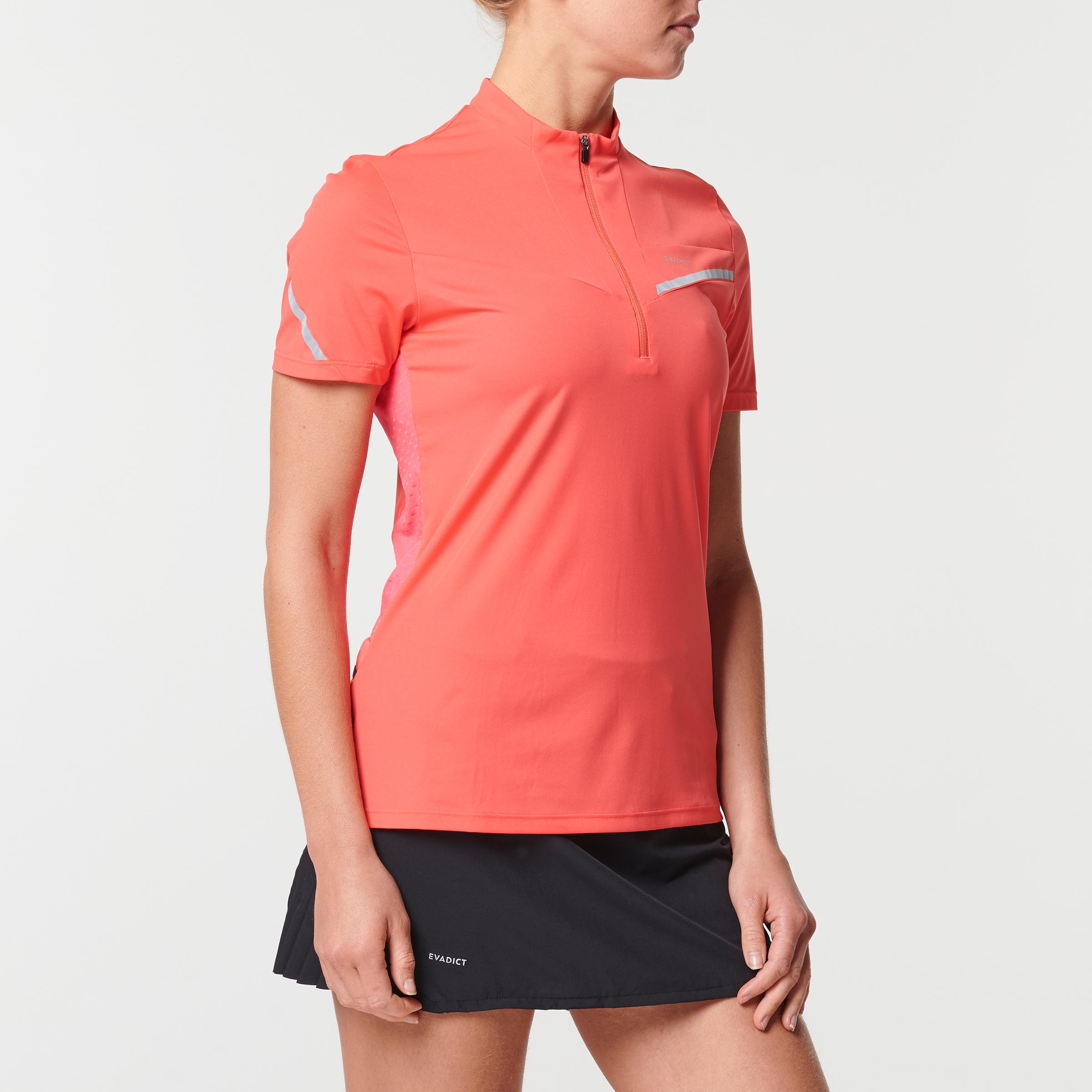 WOMEN'S SHORT-SLEEVED TRAIL RUNNING T-SHIRT - STRAWBERRY PINK 6/19