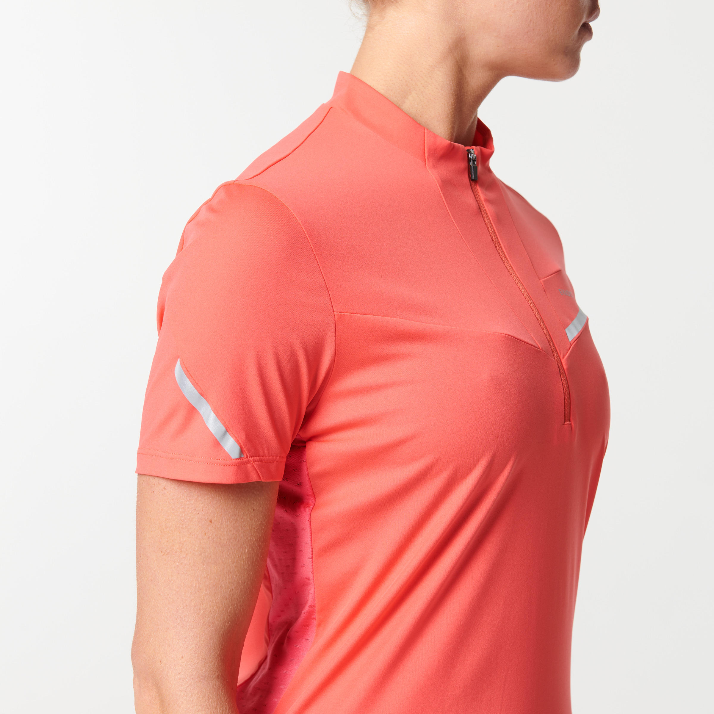 WOMEN'S SHORT-SLEEVED TRAIL RUNNING T-SHIRT - STRAWBERRY PINK 3/19