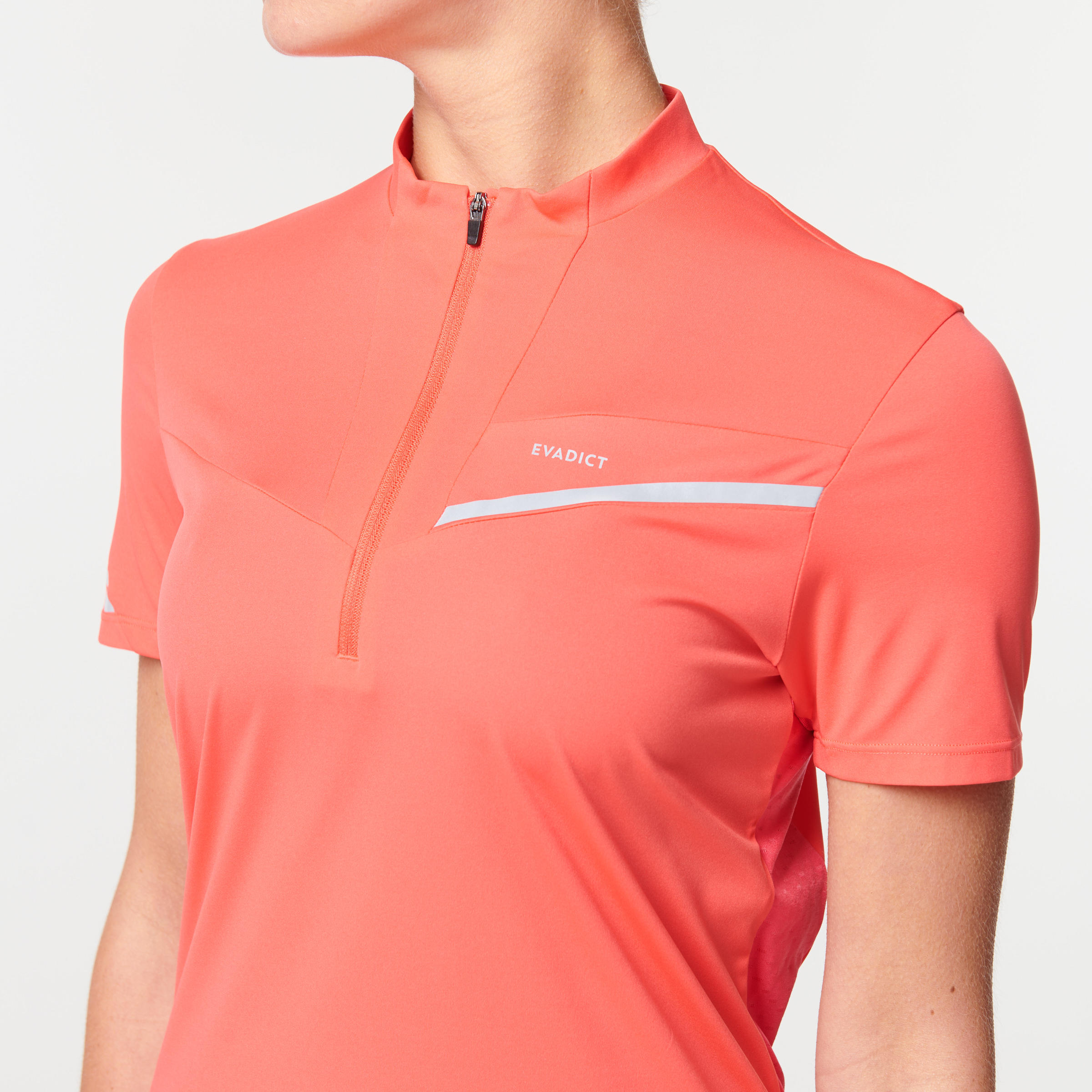 WOMEN'S SHORT-SLEEVED TRAIL RUNNING T-SHIRT - STRAWBERRY PINK 2/19