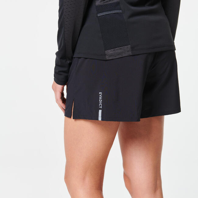 WOMEN'S TRAIL RUNNING SHORTS BLACK